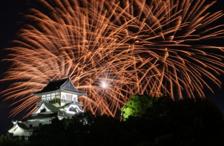 日本ライン　花火